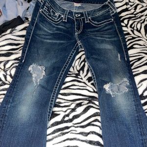 rhinestone true religion flare jeans